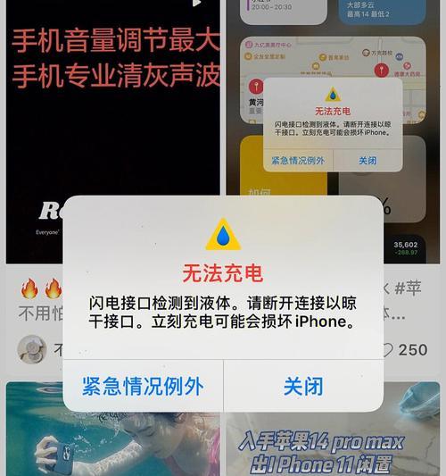 充电器进水了，苹果手机怎么办？（如何处理充电器进水问题，避免损坏苹果手机？）