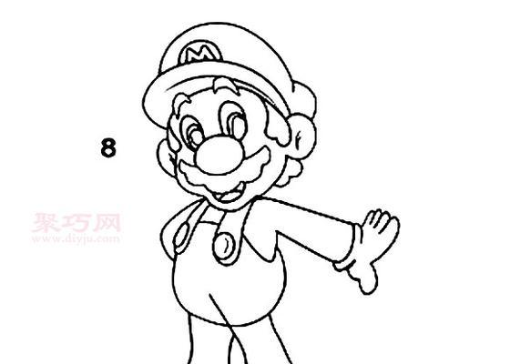 马利奥游戏机简笔画教程？如何画出经典形象？